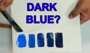 what two colors make dark blue
