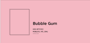 Bubble Gum Pink Hex Code