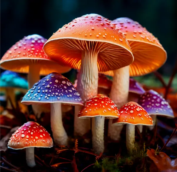 Colours of Mushrooms