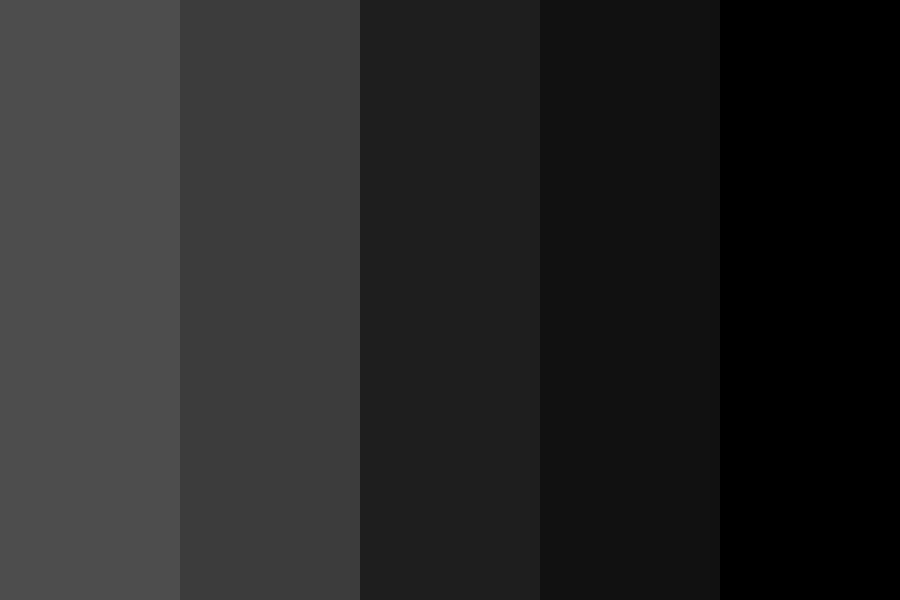 Black Color Palette